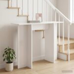 vidaXL Konzolový stôl Biela 100 x 30 x 75 cm Kompozitné drevo – Obrázok 4