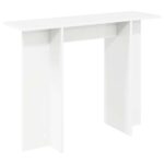 vidaXL Konzolový stôl Biela 100 x 30 x 75 cm Kompozitné drevo – Obrázok 7