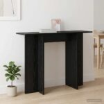 vidaXL Konzolový stôl Čierny dub 100 x 30 x 75 cm Kompozitné drevo – Obrázok 4