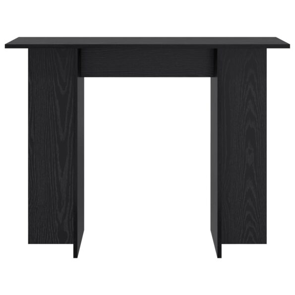 vidaXL Konzolový stôl Čierny dub 100 x 30 x 75 cm Kompozitné drevo – Obrázok 5