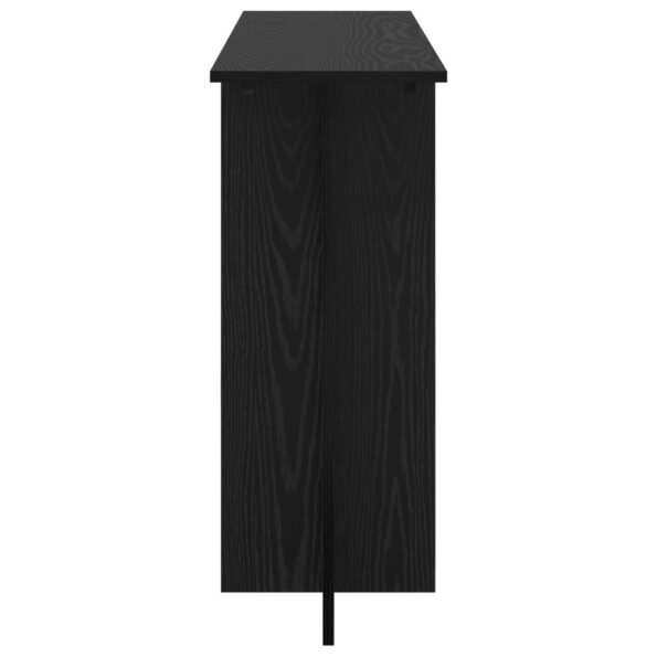 vidaXL Konzolový stôl Čierny dub 100 x 30 x 75 cm Kompozitné drevo – Obrázok 6
