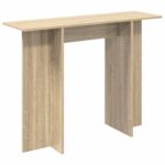 vidaXL Konzolový stôl Dub sonoma 100 x 30 x 75 cm Kompozitné drevo – Obrázok 2