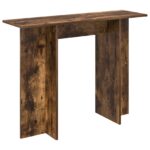 vidaXL Konzolový stôl Údený Dub 100 x 30 x 75 cm Kompozitné drevo – Obrázok 2