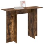 vidaXL Konzolový stôl Údený Dub 100 x 30 x 75 cm Kompozitné drevo – Obrázok 3
