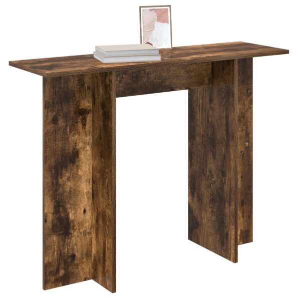vidaXL Konzolový stôl Údený Dub 100 x 30 x 75 cm Kompozitné drevo – Obrázok 3