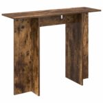 vidaXL Konzolový stôl Údený Dub 100 x 30 x 75 cm Kompozitné drevo – Obrázok 7