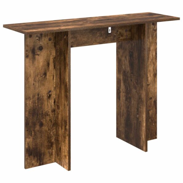 vidaXL Konzolový stôl Údený Dub 100 x 30 x 75 cm Kompozitné drevo – Obrázok 7