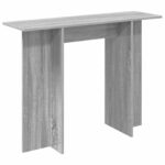 vidaXL Konzolový stôl Sivá sonoma 100 x 30 x 75 cm Kompozitné drevo – Obrázok 2
