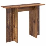 vidaXL Konzolový stôl Staré drevo 100 x 30 x 75 cm Kompozitné drevo – Obrázok 2