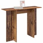 vidaXL Konzolový stôl Staré drevo 100 x 30 x 75 cm Kompozitné drevo – Obrázok 3