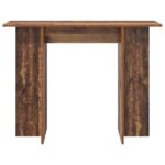 vidaXL Konzolový stôl Staré drevo 100 x 30 x 75 cm Kompozitné drevo – Obrázok 5