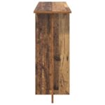 vidaXL Konzolový stôl Staré drevo 100 x 30 x 75 cm Kompozitné drevo – Obrázok 6