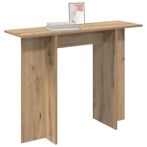 vidaXL Konzolový stôl Dub artisan 100 x 30 x 75 cm Kompozitné drevo – Obrázok 3