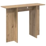 vidaXL Konzolový stôl Dub artisan 100 x 30 x 75 cm Kompozitné drevo – Obrázok 7
