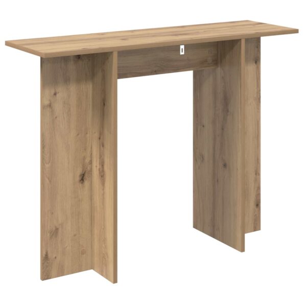 vidaXL Konzolový stôl Dub artisan 100 x 30 x 75 cm Kompozitné drevo – Obrázok 7