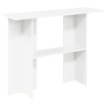 vidaXL Konzolový stôl Biela 100 x 30 x 75 cm Kompozitné drevo – Obrázok 2