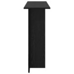 vidaXL Konzolový stôl Čierny dub 100 x 30 x 75 cm Kompozitné drevo – Obrázok 6
