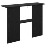 vidaXL Konzolový stôl Čierny dub 100 x 30 x 75 cm Kompozitné drevo – Obrázok 7
