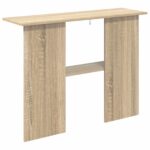 vidaXL Konzolový stôl Dub sonoma 100 x 30 x 75 cm Kompozitné drevo – Obrázok 7