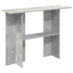 vidaXL Konzolový stôl Betónovo sivá 100 x 30 x 75 cm Kompozitné drevo – Obrázok 2