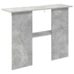 vidaXL Konzolový stôl Betónovo sivá 100 x 30 x 75 cm Kompozitné drevo – Obrázok 7