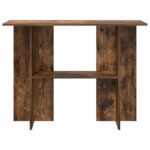 vidaXL Konzolový stôl Dymový dub 100 x 30 x 75 cm Kompozitné drevo – Obrázok 5