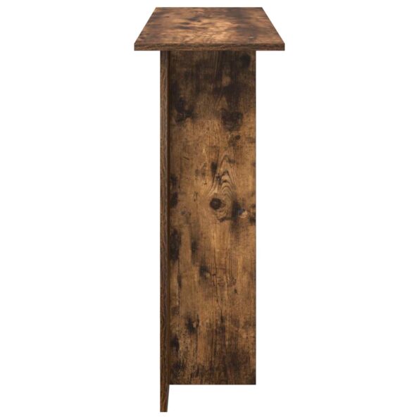 vidaXL Konzolový stôl Dymový dub 100 x 30 x 75 cm Kompozitné drevo – Obrázok 6