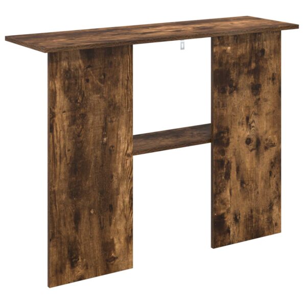 vidaXL Konzolový stôl Dymový dub 100 x 30 x 75 cm Kompozitné drevo – Obrázok 7