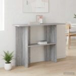 vidaXL Konzolový stôl Sivá sonoma 100 x 30 x 75 cm Kompozitné drevo – Obrázok 4