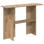 vidaXL Konzolový stôl Dub artisan 100 x 30 x 75 cm Kompozitné drevo – Obrázok 2