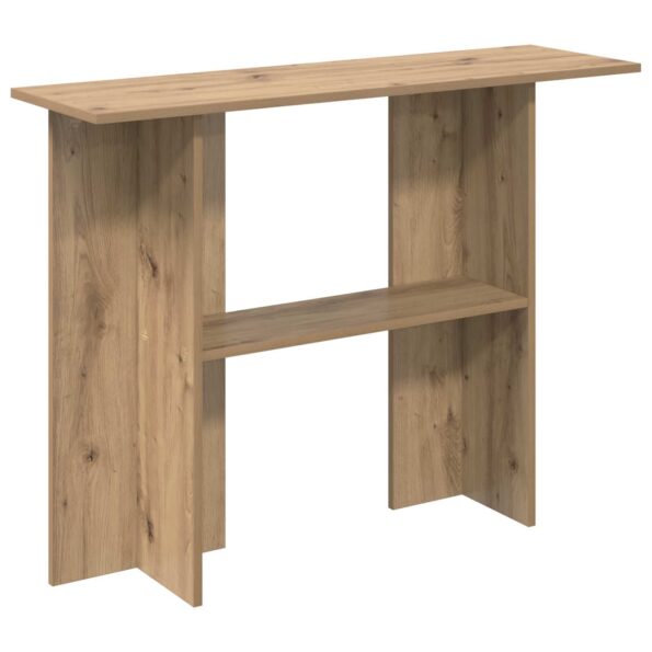 vidaXL Konzolový stôl Dub artisan 100 x 30 x 75 cm Kompozitné drevo – Obrázok 2