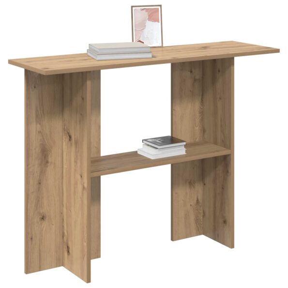 vidaXL Konzolový stôl Dub artisan 100 x 30 x 75 cm Kompozitné drevo – Obrázok 3