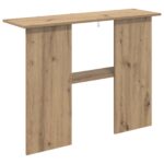 vidaXL Konzolový stôl Dub artisan 100 x 30 x 75 cm Kompozitné drevo – Obrázok 7