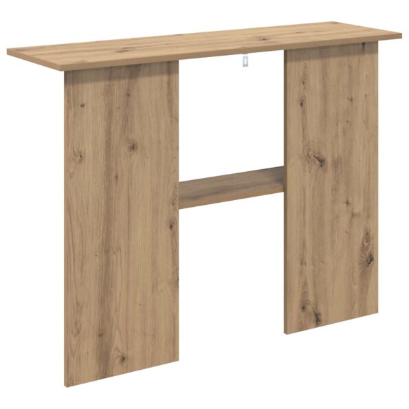 vidaXL Konzolový stôl Dub artisan 100 x 30 x 75 cm Kompozitné drevo – Obrázok 7