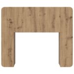 vidaXL Čelo postele skrinka Remeselný Dub 119,5 x 18,5 x 80 cm – Obrázok 5