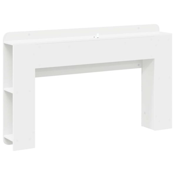 vidaXL Čelo postele skrinka s úložiskom Biely 135 x 18,5 x 80 cm – Obrázok 7