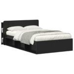 vidaXL Čelo postele skrinka s úložiskom Čierny 135 x 18,5 x 80 cm – Obrázok 3