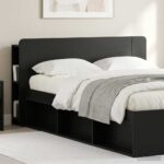 vidaXL Čelo postele skrinka s úložiskom Čierny 135 x 18,5 x 80 cm – Obrázok 4