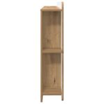 vidaXL Čelo postele skrinka s úložiskom Dub artisan Kompozitné drevo – Obrázok 6