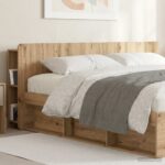 vidaXL Čelo postele skrinka s úložiskom Dub artisan Kompozitné drevo
