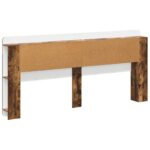 vidaXL Čelo postele skrinka s úložiskom Údený Dub 215 x 18,5 x 100 cm – Obrázok 7