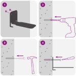 vidaXL Závesná polica s poličkou 8 pcs Čierny 6 x 10,8 x 6,6 cm – Obrázok 11