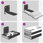 vidaXL Závesná polica s poličkou 24 pcs Čierny 6 x 10,8 x 6,6 cm – Obrázok 9