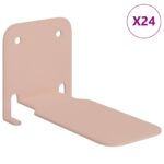 vidaXL Závesná polica s poličkou 24 pcs Ružová 6 x 10,8 x 6,6 cm – Obrázok 2