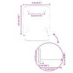 vidaXL Závesná polica s poličkou 24 pcs Antracit 6 x 10,8 x 6,6 cm – Obrázok 10