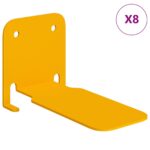 vidaXL Závesná polica Nástenný 8 pcs Horčicová žltá 6 x 10,8 x 6,6 cm – Obrázok 2