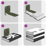 vidaXL Závesná polica Nástenný 4 pcs Olivová zelená 6 x 10,8 x 6,6 cm – Obrázok 9