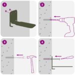 vidaXL Závesná polica Nástenný 24 pcs Olivová zelená 6 x 10,8 x 6,6 cm – Obrázok 11