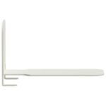 vidaXL Závesná polica s poličkou 24 pcs Biely 6 x 10,8 x 6,6 cm – Obrázok 6