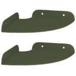 vidaXL Závesná polica s poličkou 2 pcs Olivová zelená 15 x 15 x 2 cm – Obrázok 2
